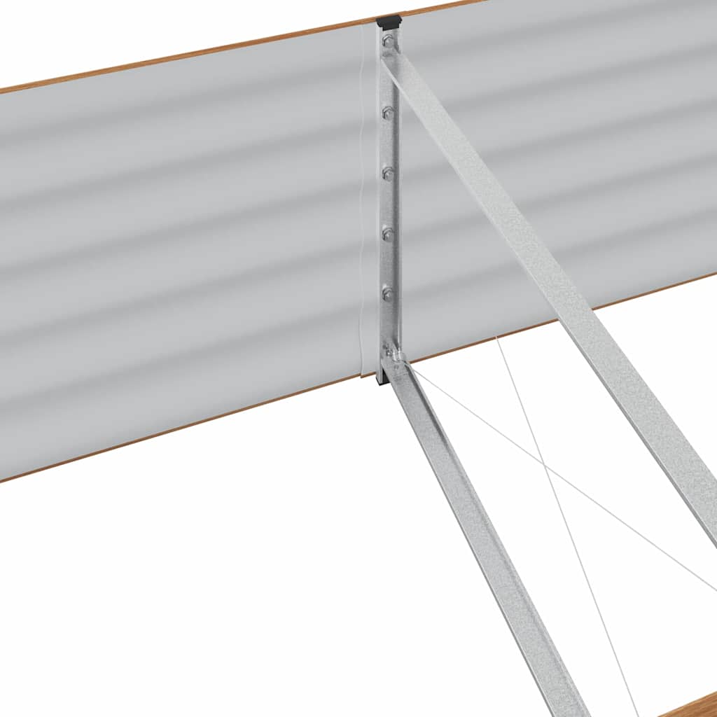 Højbed Brun 240 x 80 x 44 cm Stål