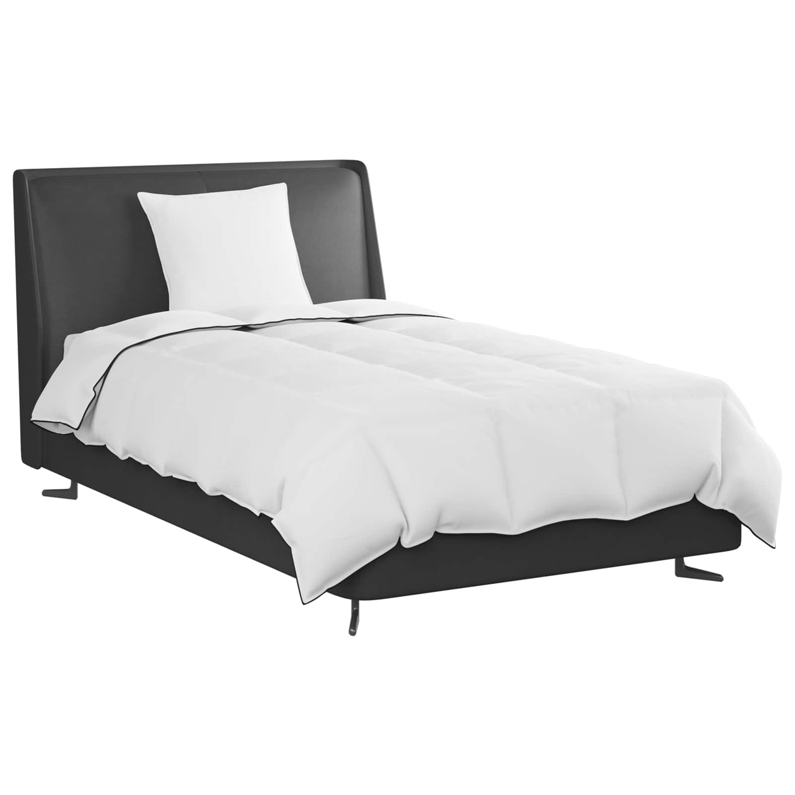 Vinter dyne med pude 2 pcs Hvid Dunfjer