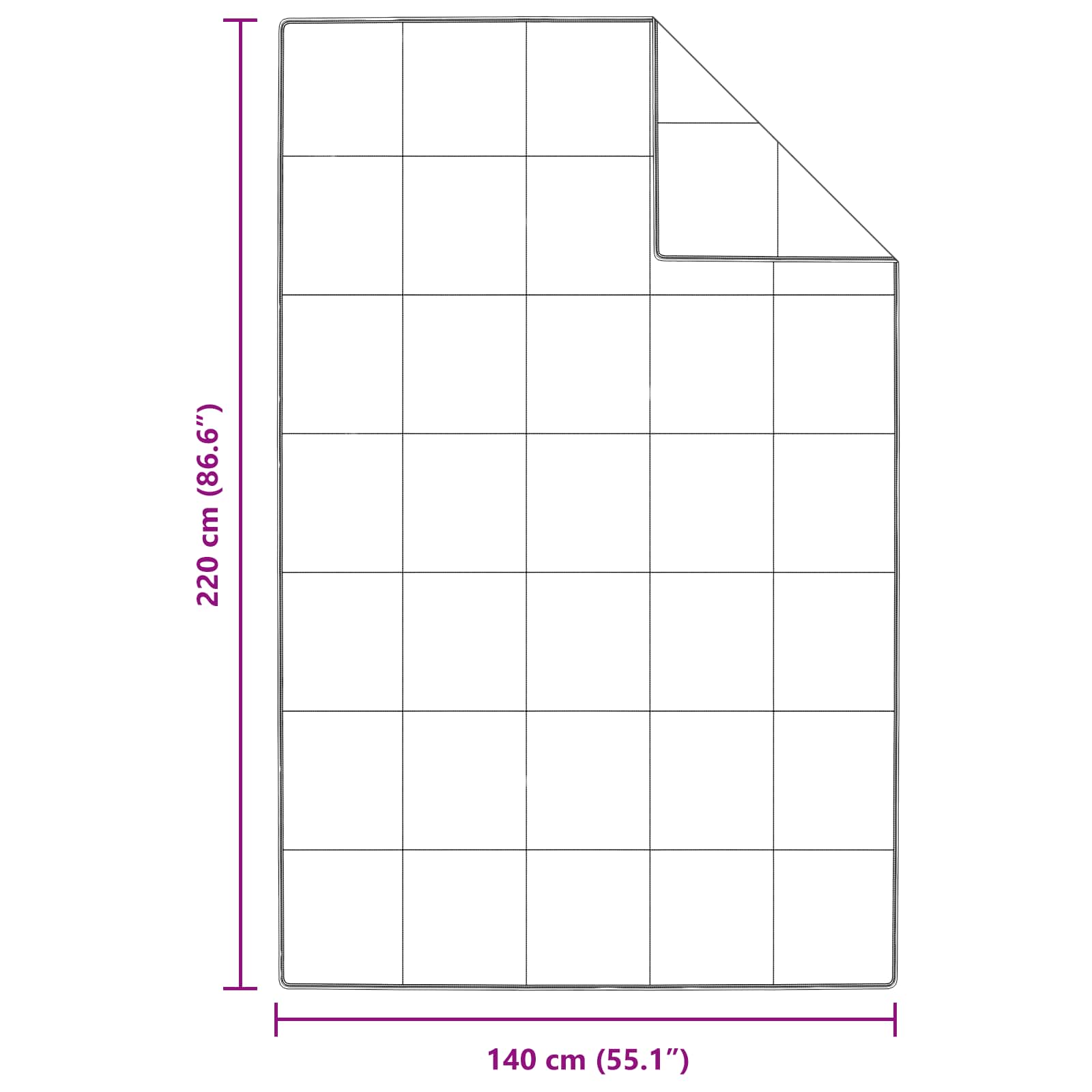 Sommer dyne med pude 2 pcs Hvid Dunfjer