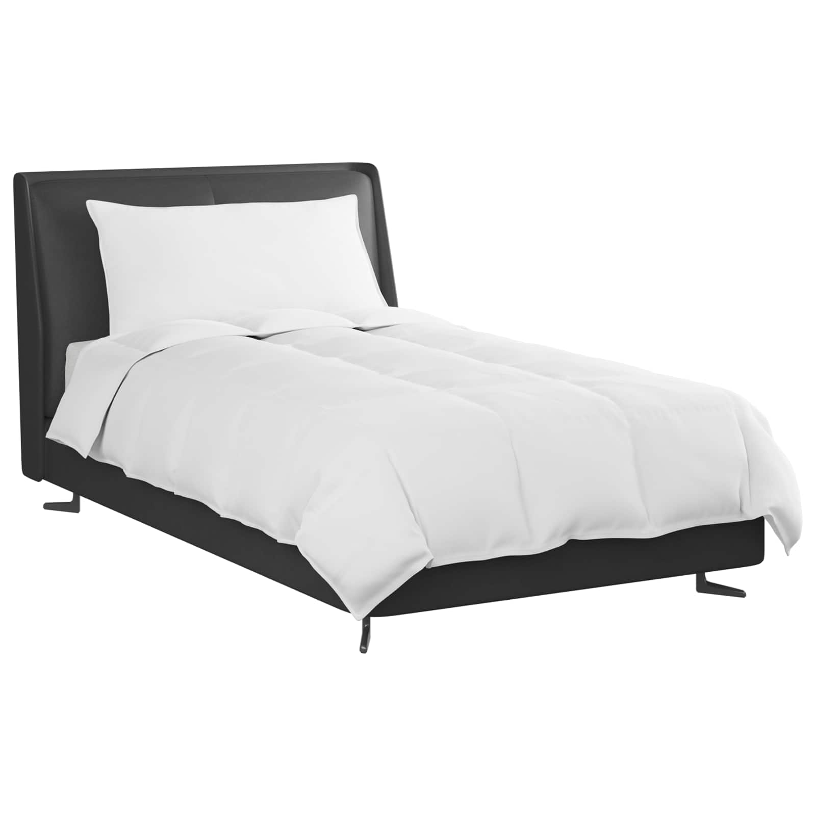 Vinter dyne med pude 2 pcs Hvid Dunfjer