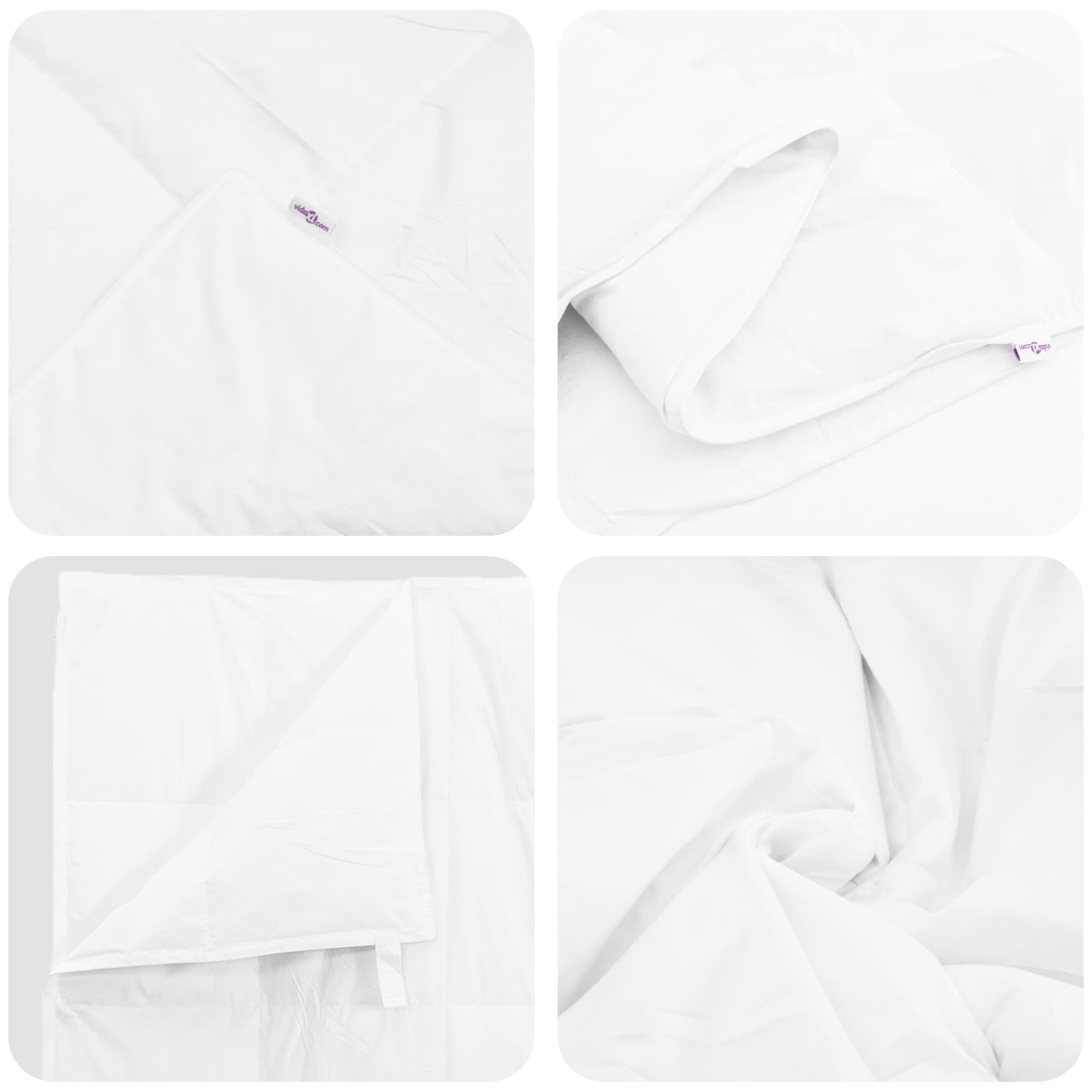 Vinter dyne med pude 2 pcs Hvid Dunfjer