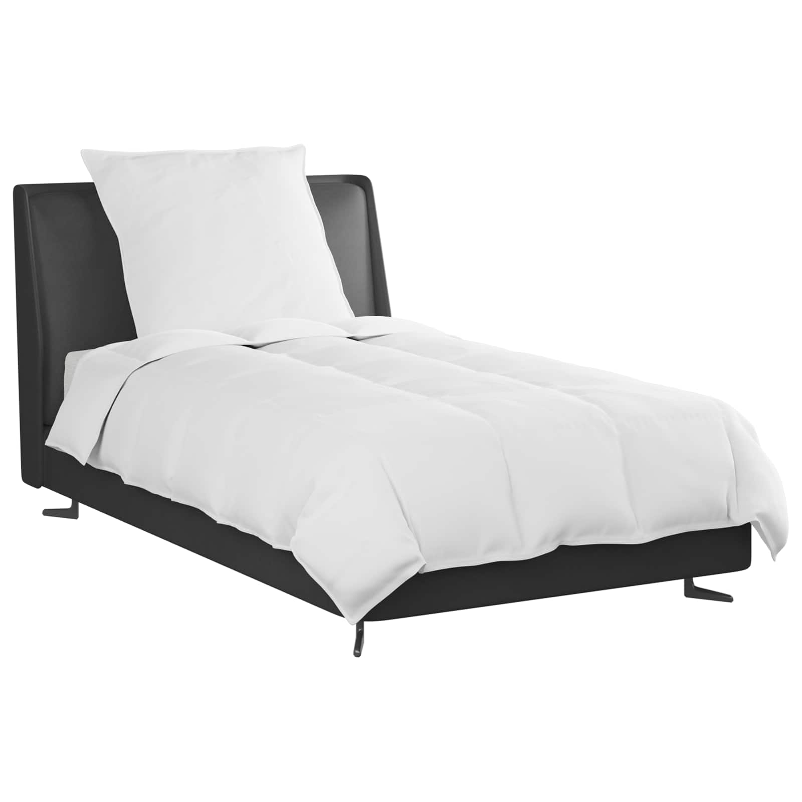 Vinter dyne med pude 2 pcs Hvid Dunfjer