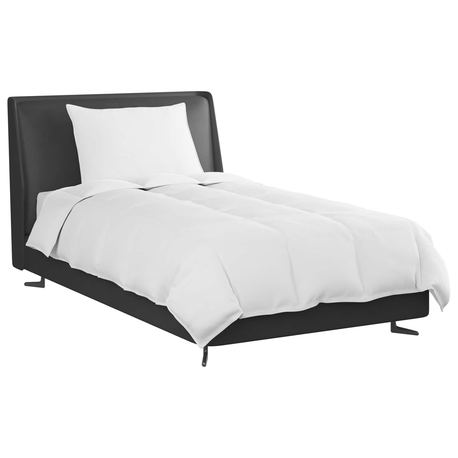 Vinter dyne med pude 2 pcs Hvid Dunfjer