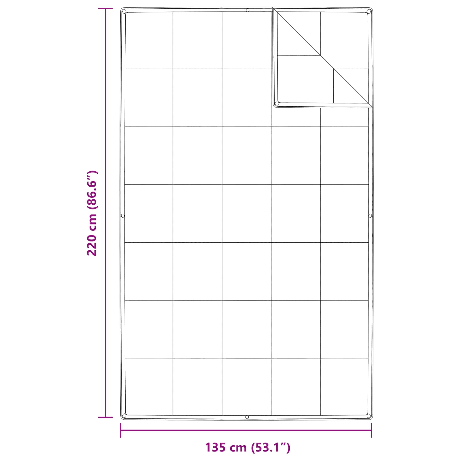 2-i-1 Dyne med pude 2 pcs Hvid Dunfjer
