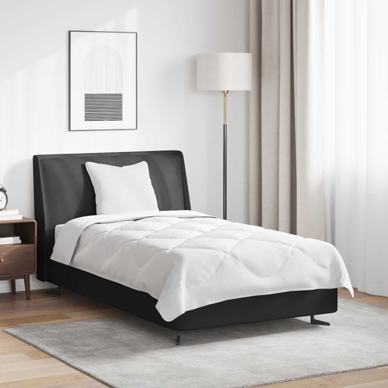 Årsdækkende Dyne med pude 2 pcs Hvid Microfiber billede