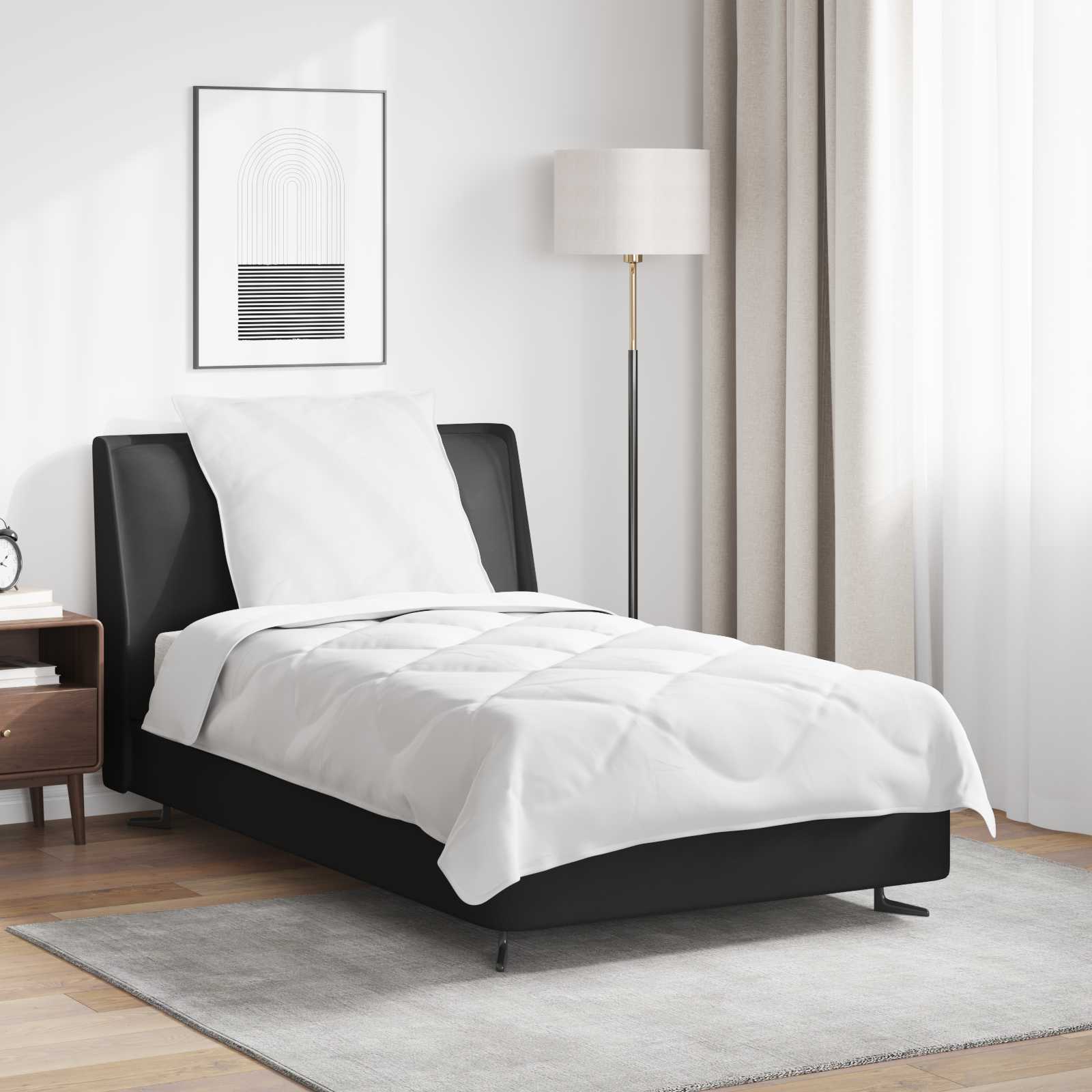 Årsdækkende Dyne med pude 2 pcs Hvid Microfiber