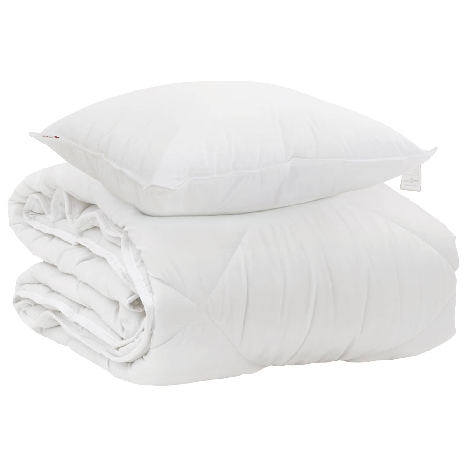 Årsdækkende Dyne med pude 2 pcs Hvid Microfiber
