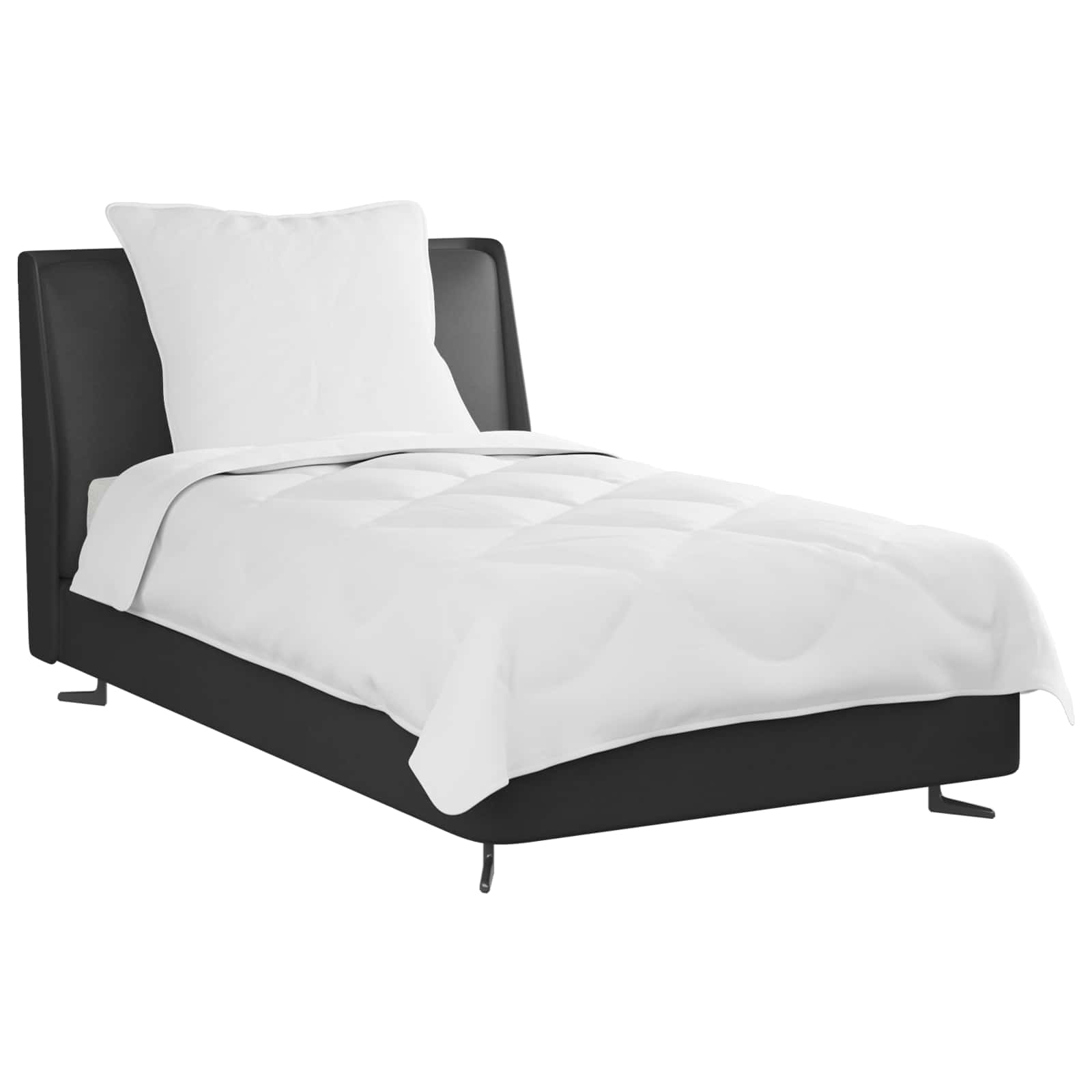 Dyne med pude 2 pcs Hvid Microfiber