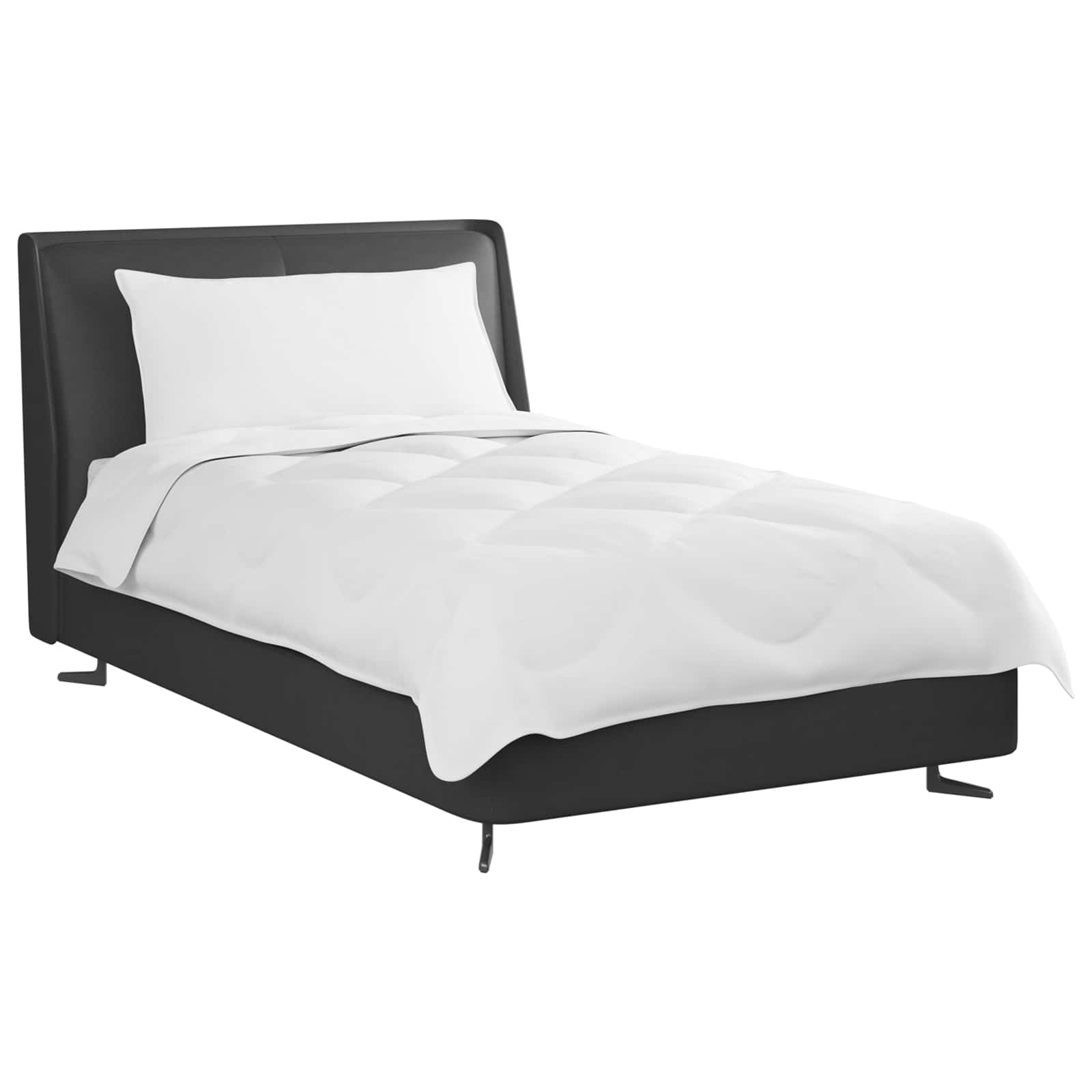 Dyne med pude 2 pcs Hvid Microfiber