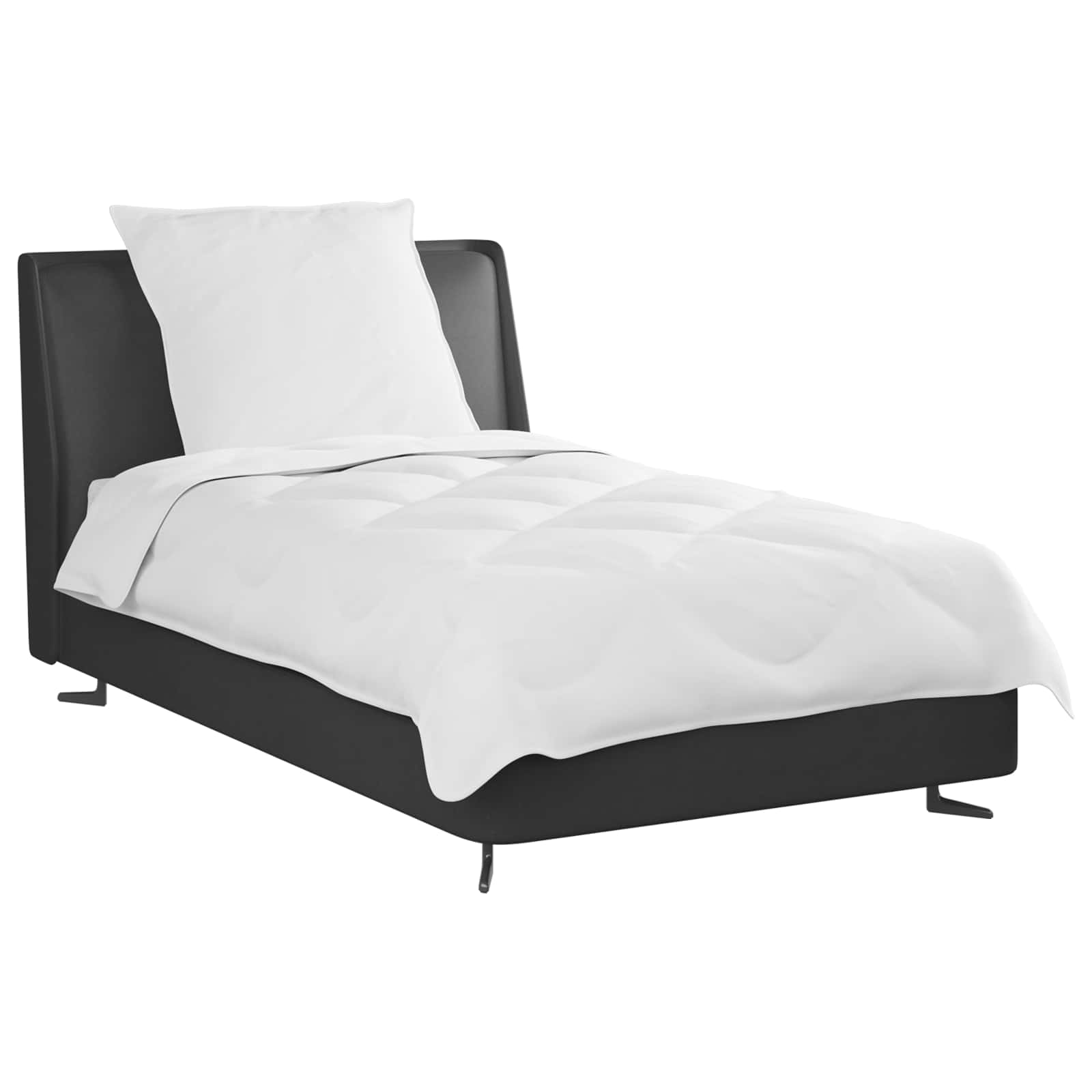 Dyne med pude 2 pcs Hvid Microfiber