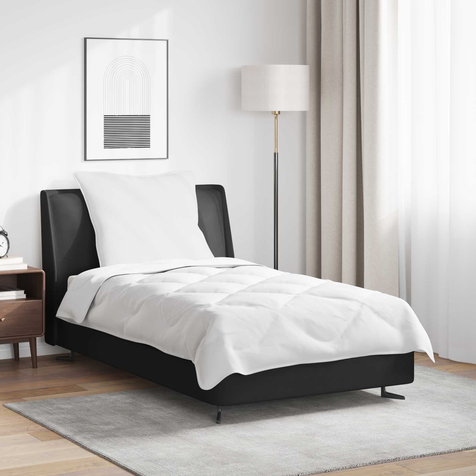 Vinter Dyne Sæt med pude 2 stk Hvid 135 x 200 cm Microfiber