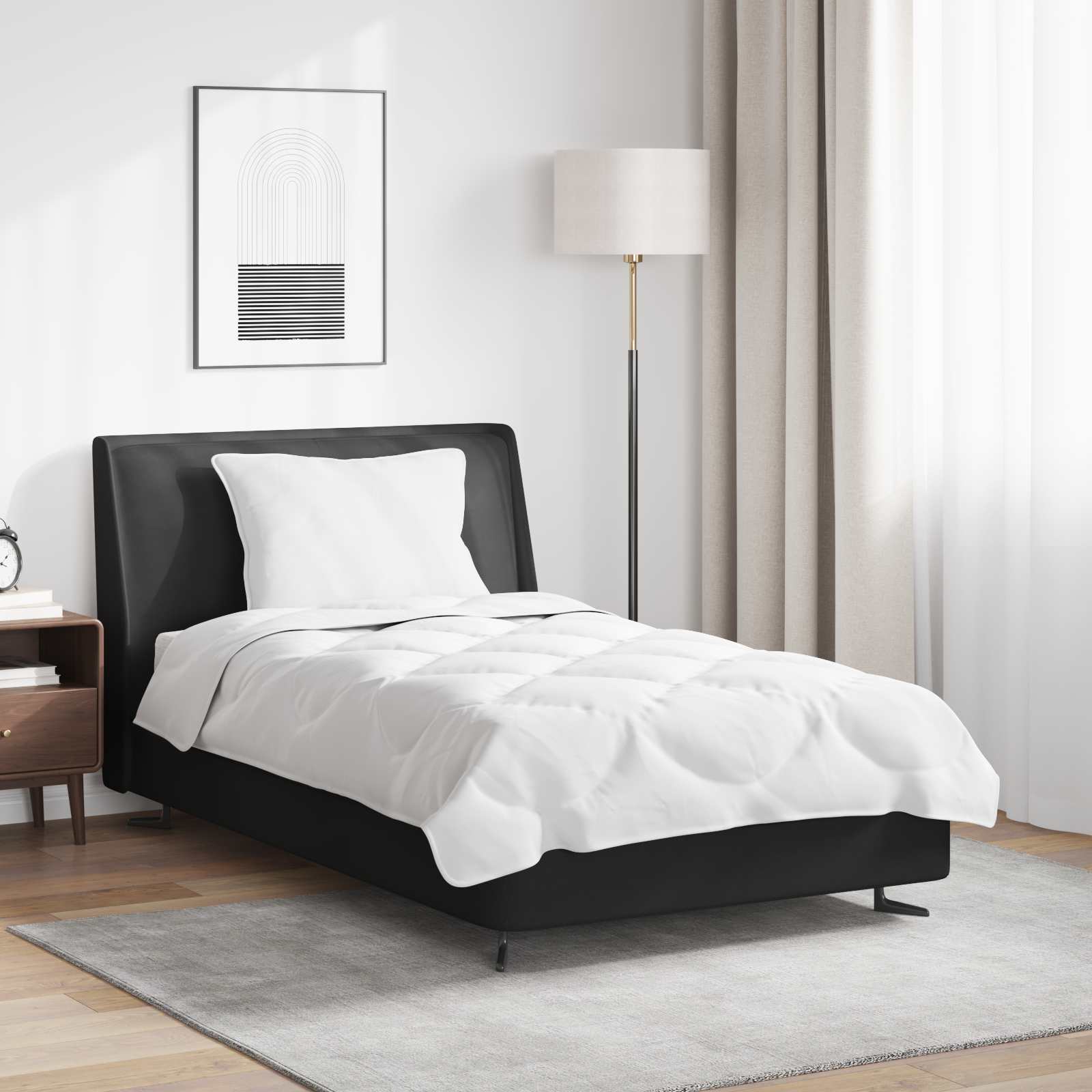 Dynebetræk Sæt Med Pude 2 Dele Mikrofiber - 140 x 220 cm / 50 x 75 cm