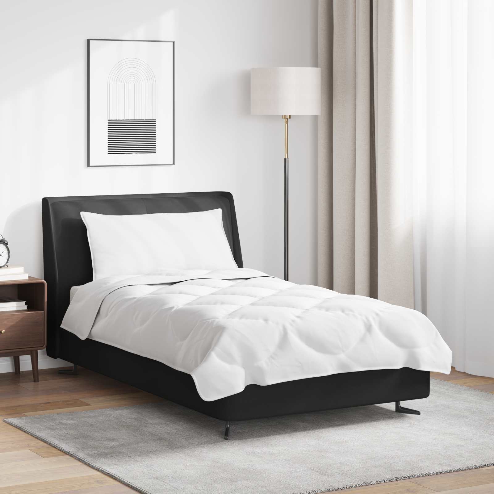 Dynebetræk Sæt Med Pude 2 Dele Mikrofiber - 140 x 220 cm / 40 x 80 cm