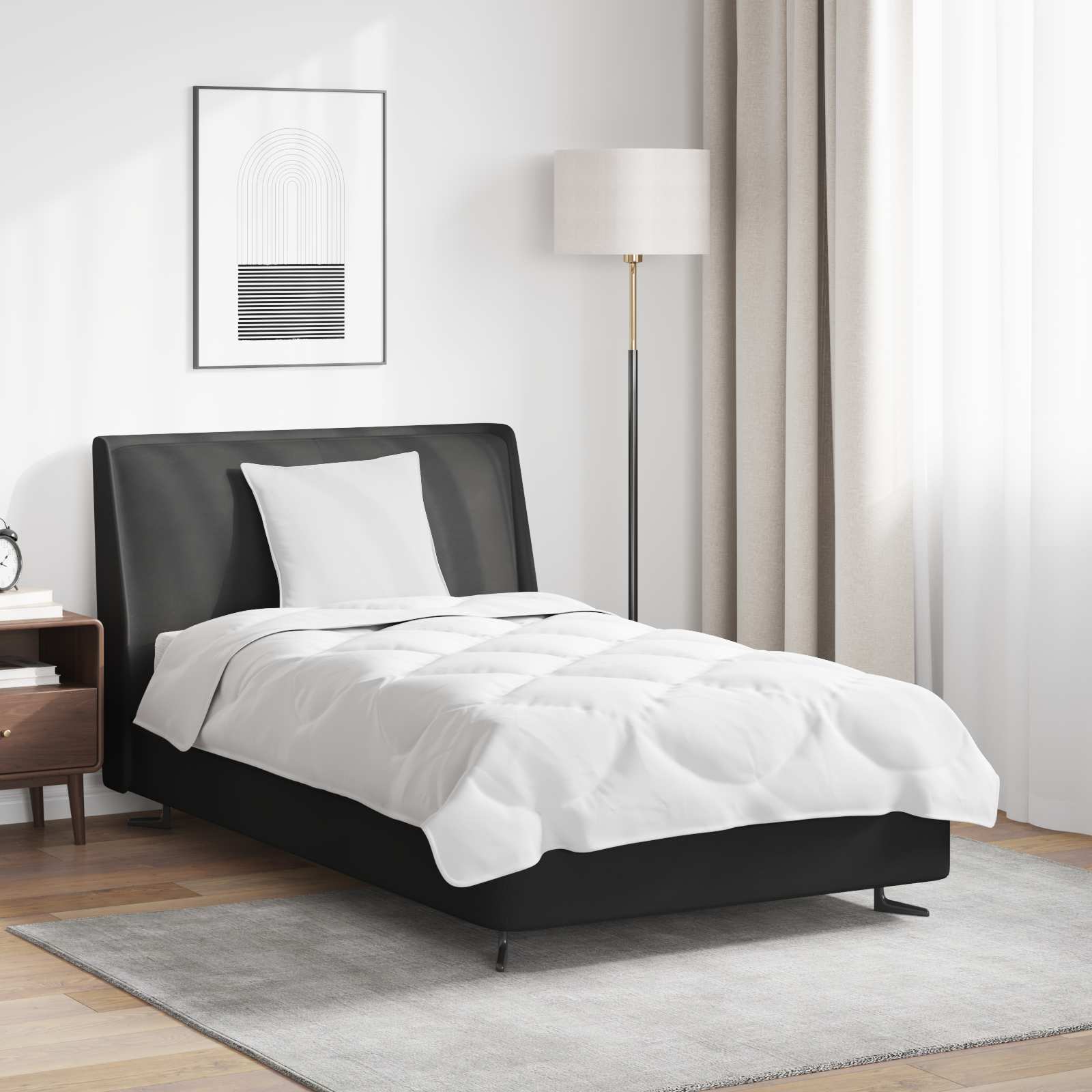 Dynebetræk Sæt Med Pude 2 Dele Mikrofiber - 140 x 220 cm / 50 x 50 cm