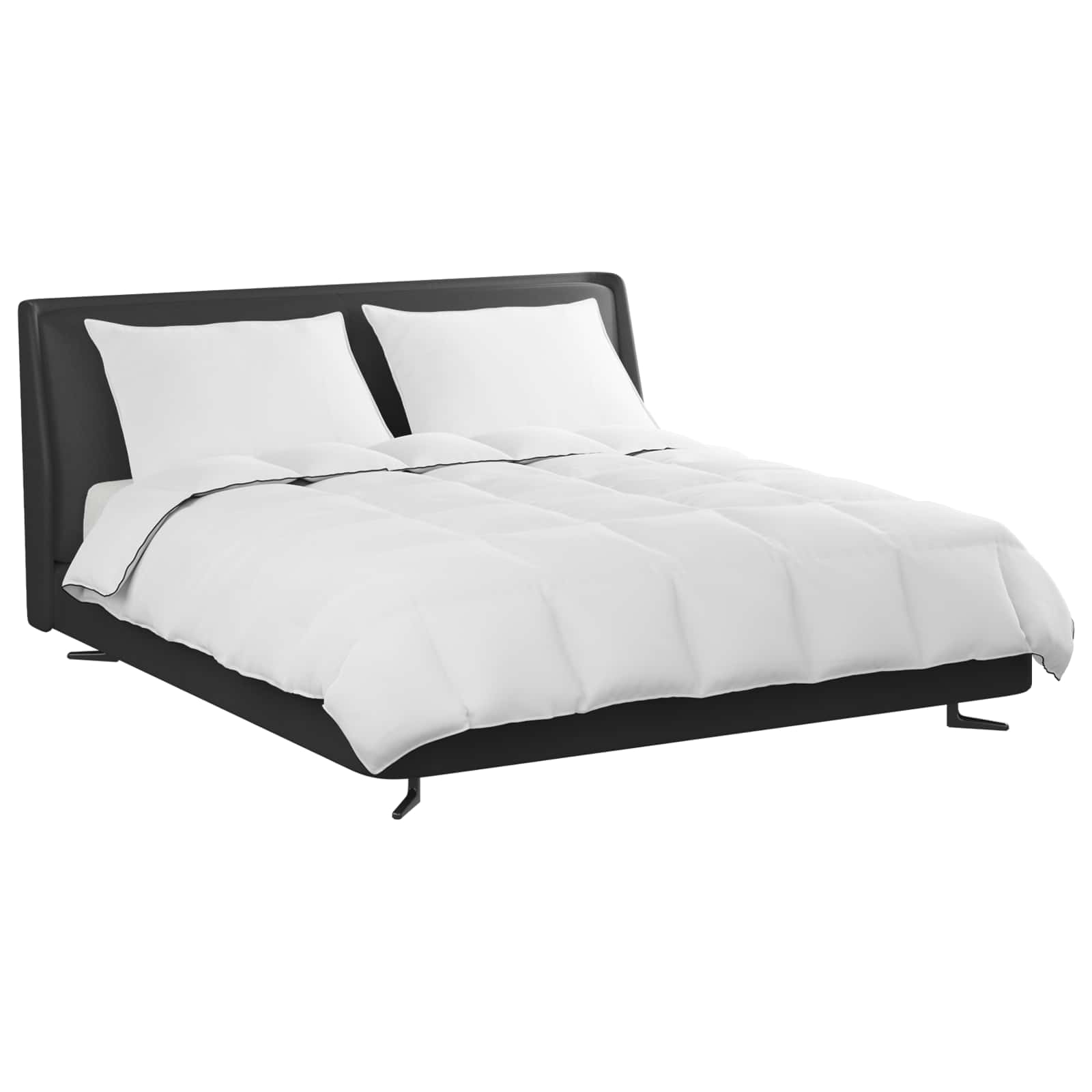 Vinter dyne med pude 3 pcs Hvid Dunfjer