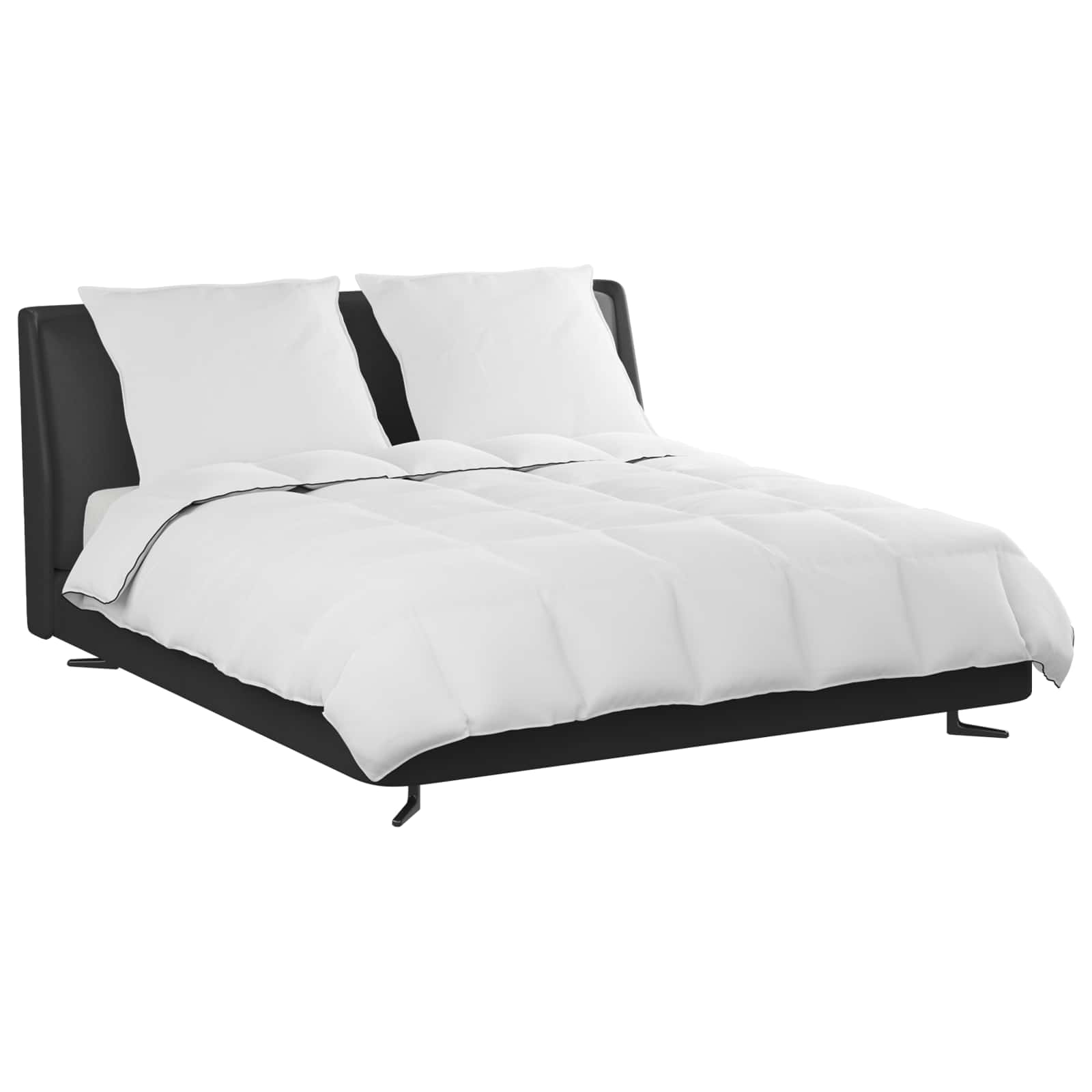 Vinter dyne med pude 3 pcs Hvid Dunfjer