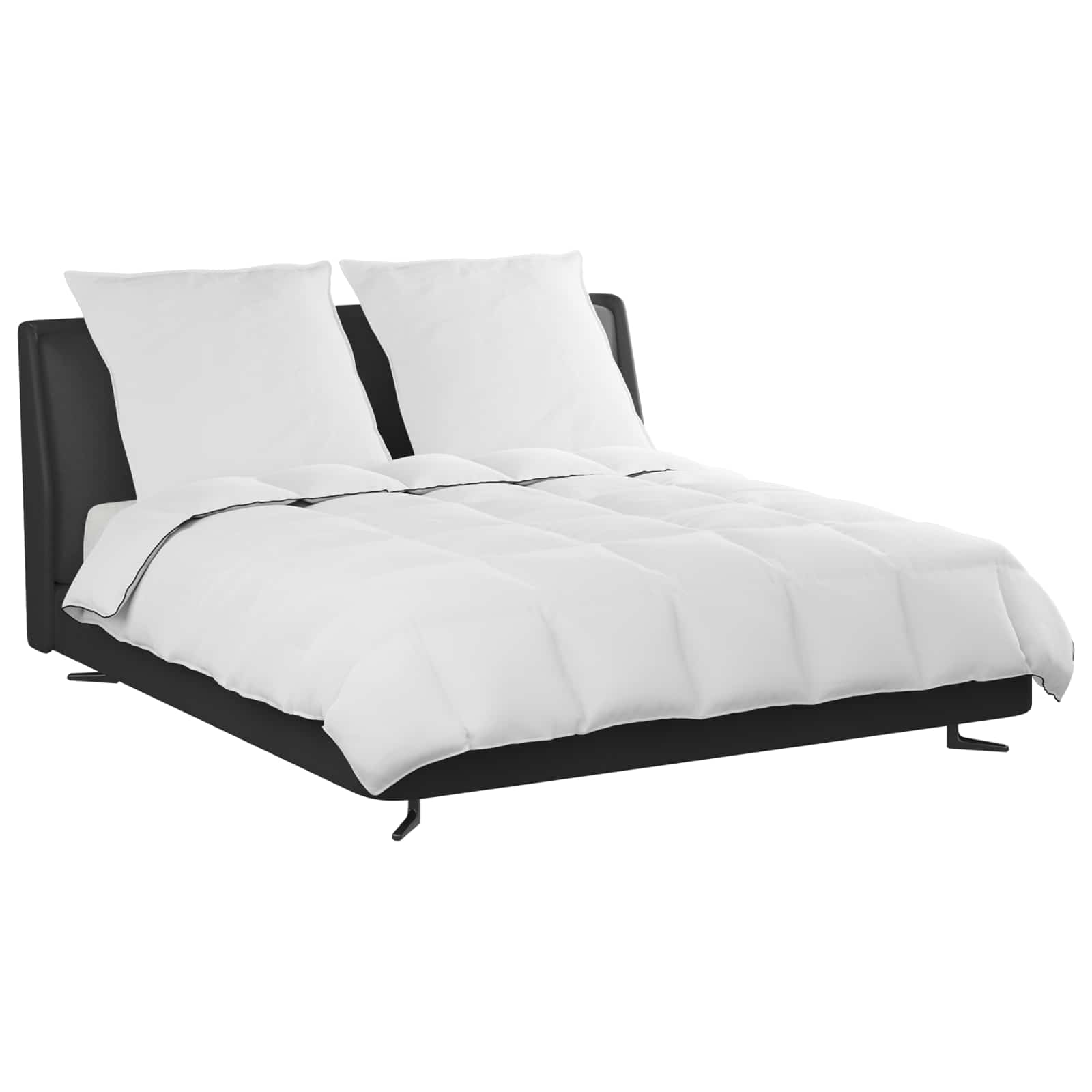 Vinter dyne med pude 3 pcs Hvid Dunfjer