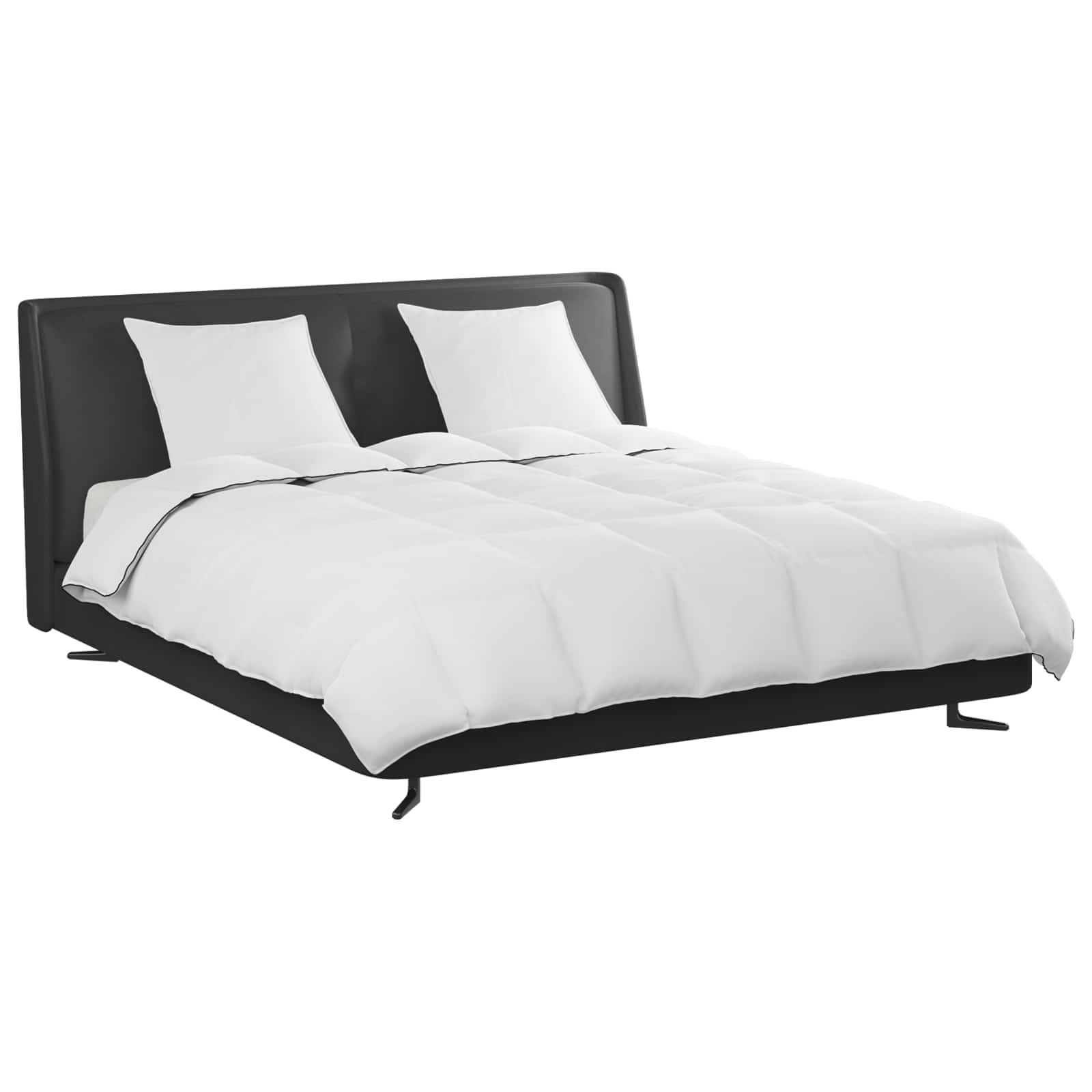 Vinter dyne med pude 3 pcs Hvid Dunfjer