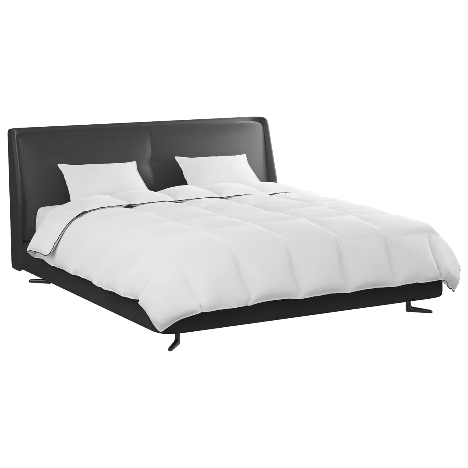 Vinter dyne med pude 3 pcs Hvid Dunfjer