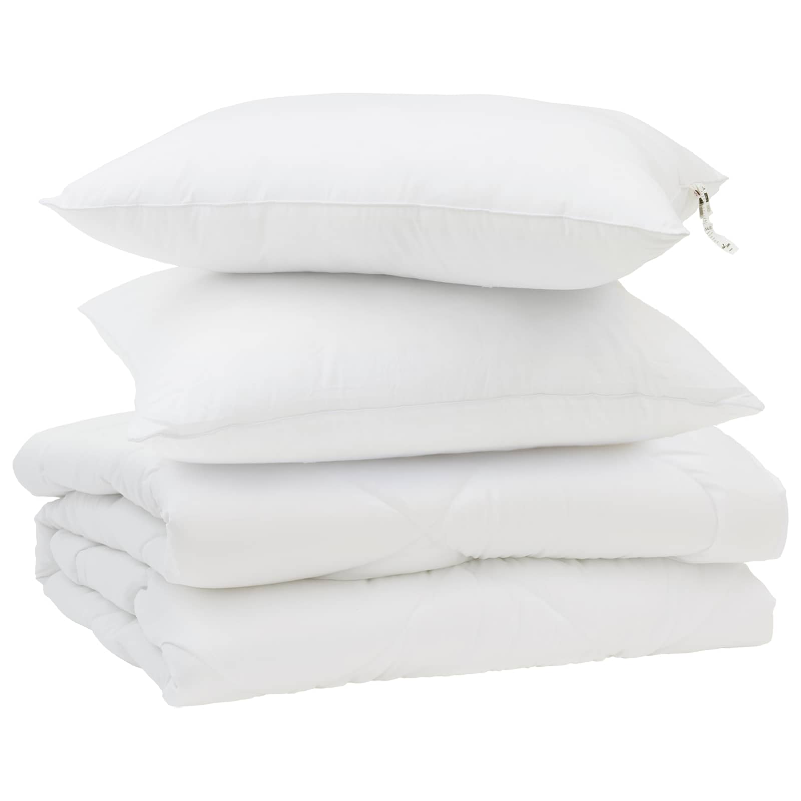 Sommer dyne med pude 3 pcs Hvid Mikrofiber