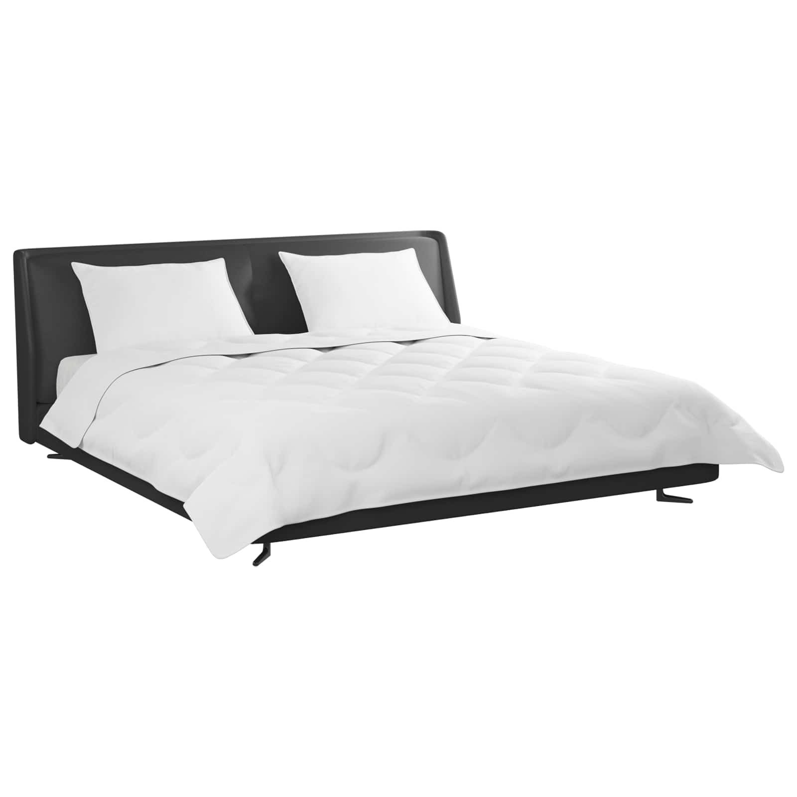 Dyne med pude 3 pcs Hvid Mikrofiber