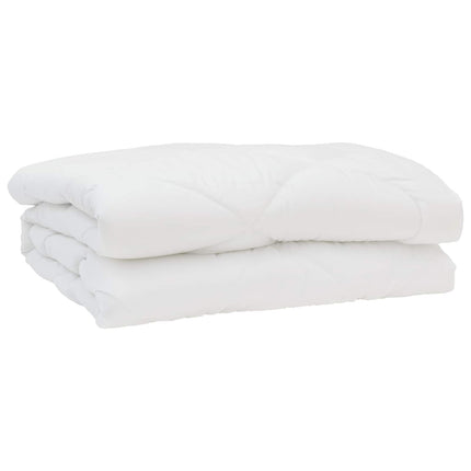 Dyne med pude 3 stk. Hvid Mikrofiber