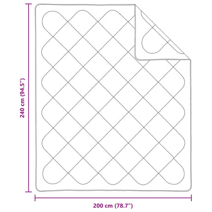 Dyne med pude 3 stk. Hvid Mikrofiber