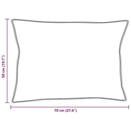 Dyne med pude 3 stk. Hvid Mikrofiber
