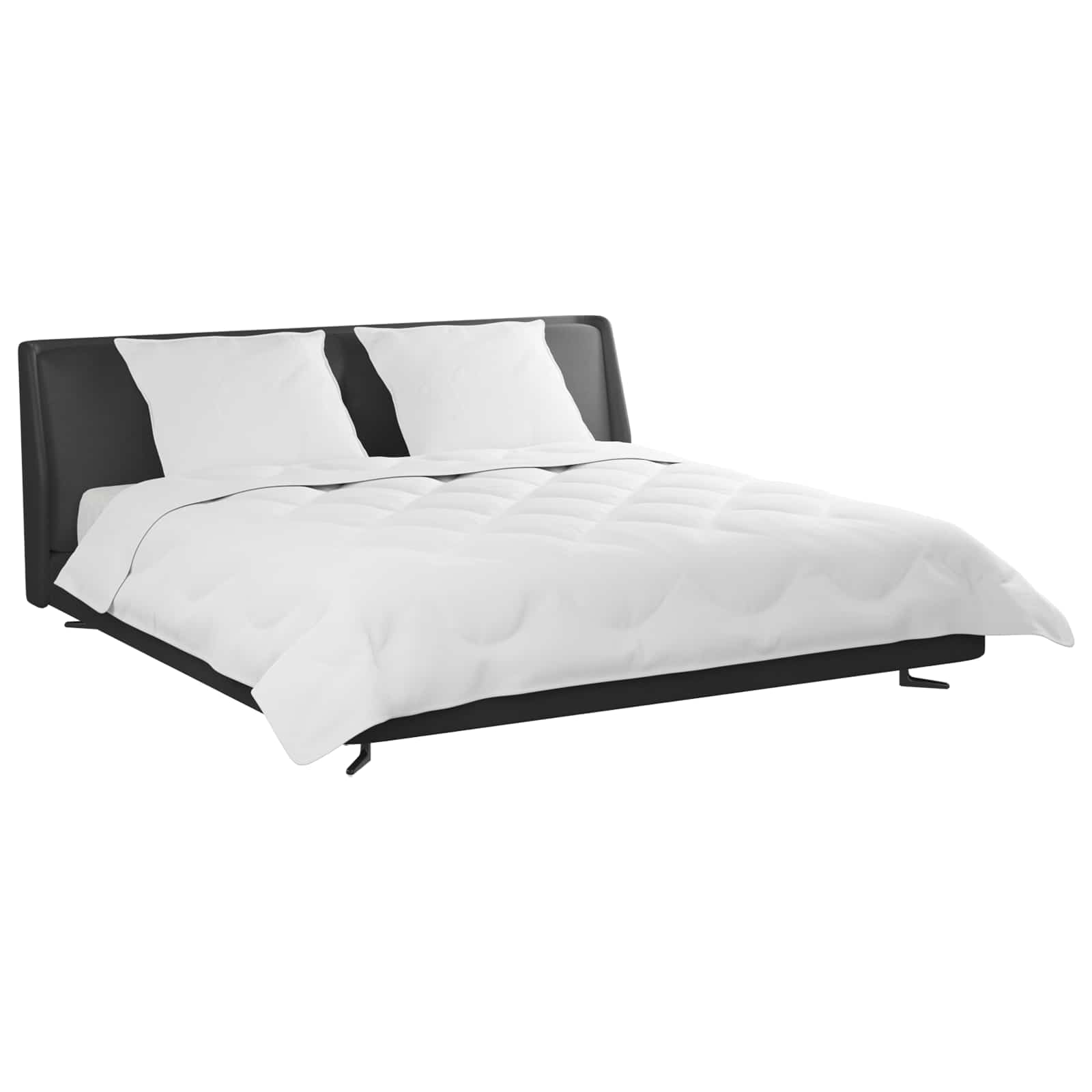 Dyne med pude 3 pcs Hvid Mikrofiber