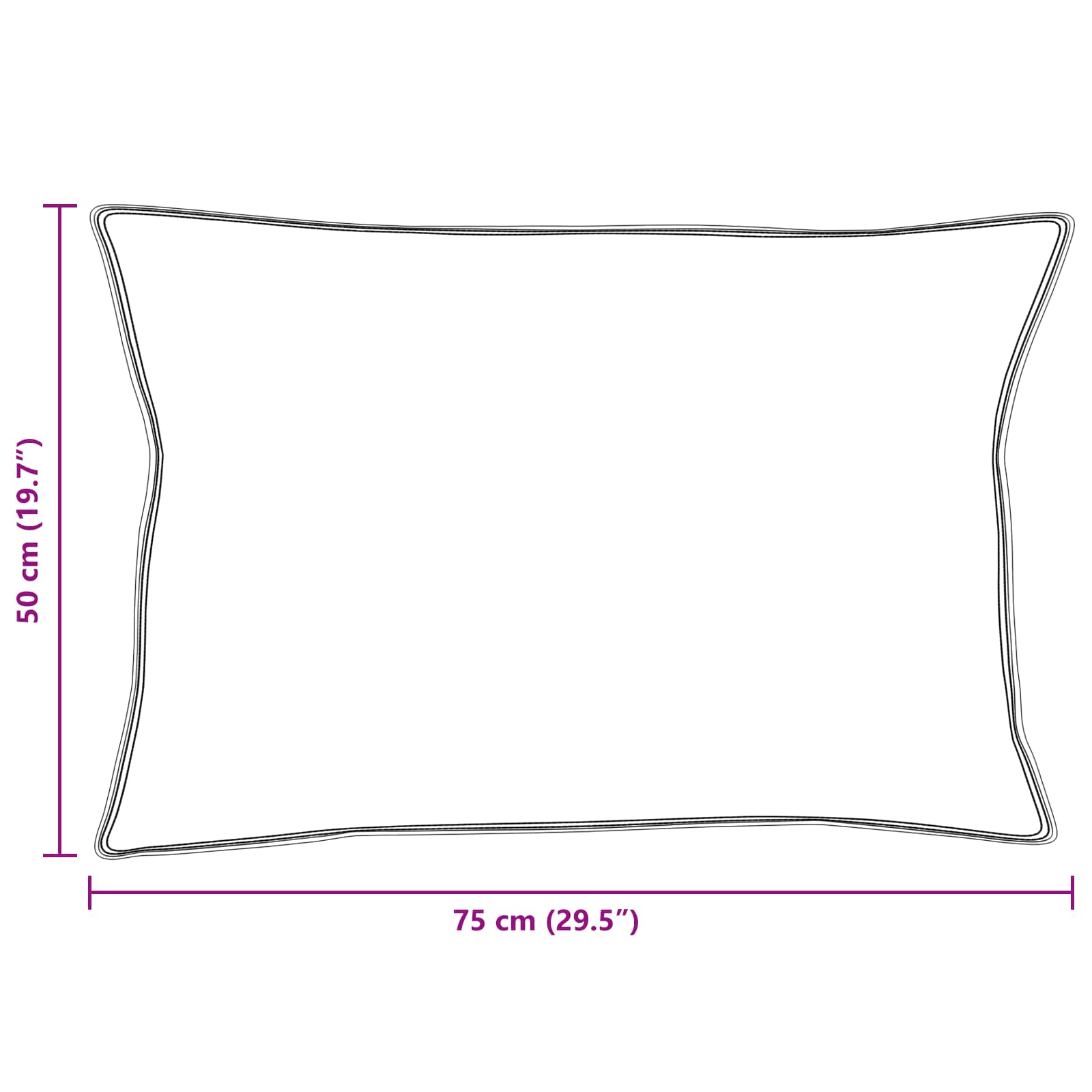 Dyne med pude 3 pcs Hvid Mikrofiber