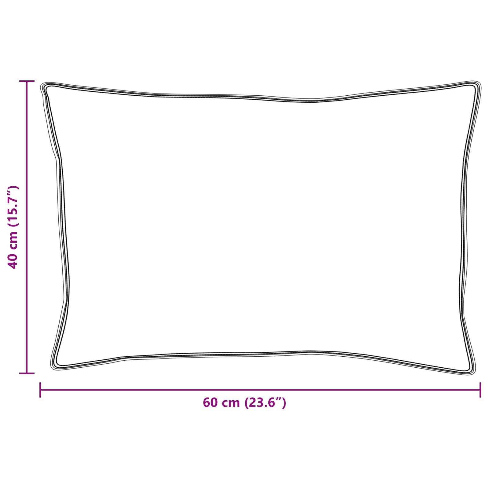 Dyne med pude 3 pcs Hvid Microfiber