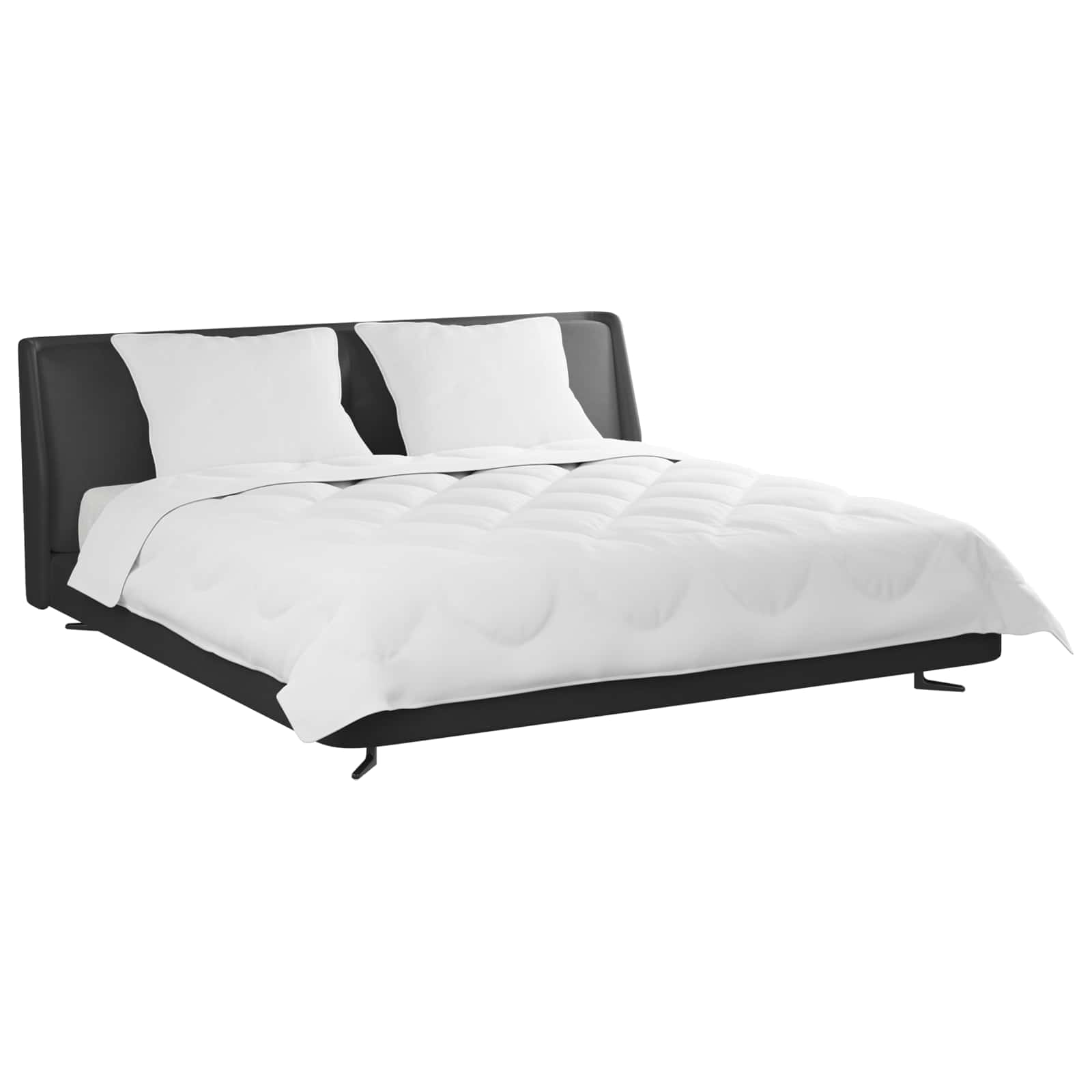 Dyne med pude 3 pcs Hvid Microfiber