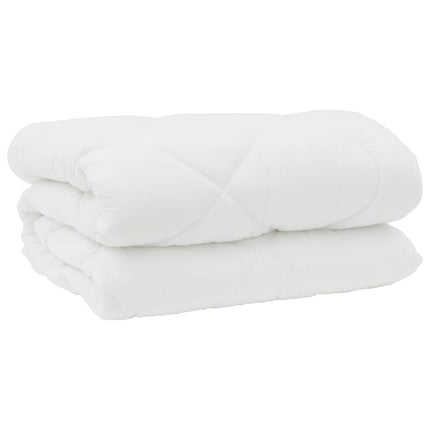 Dyne med puder med pude 3 stk. Hvid Mikrofiber og Dunfjer