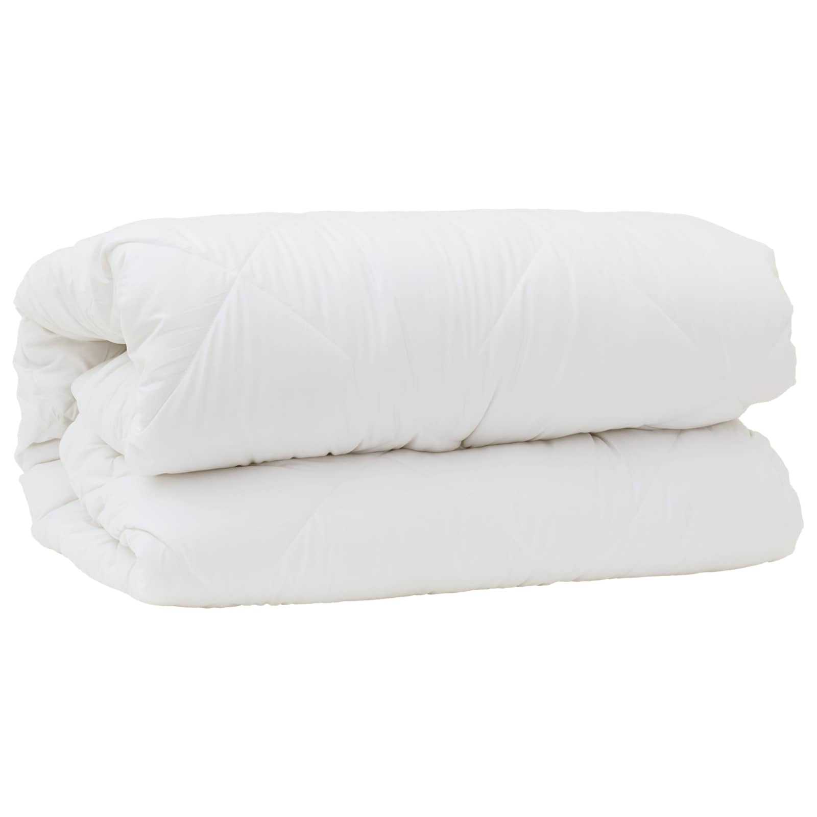 Dyne med pude 3 pcs Hvid Mikrofiber