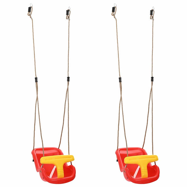 Babygynge 2 pcs Rød 36 x 43 x 42 cm Plastik