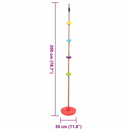 Klatre Rep Flerfarvet 30 x 30 x 200 cm Plastik