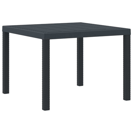 Havemøbel Bord Antracit 100 x 100 x 73 cm polyrattan