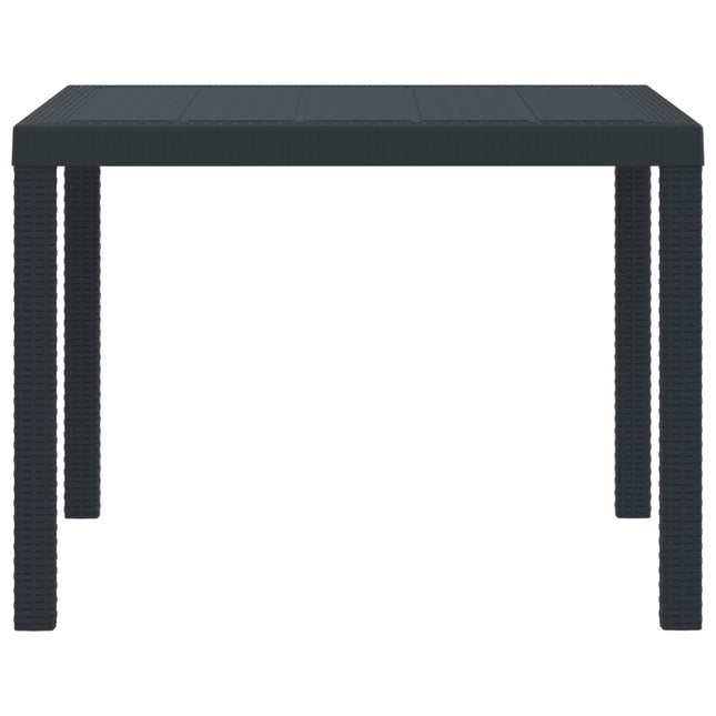 Havemøbel Bord Antracit 100 x 100 x 73 cm polyrattan