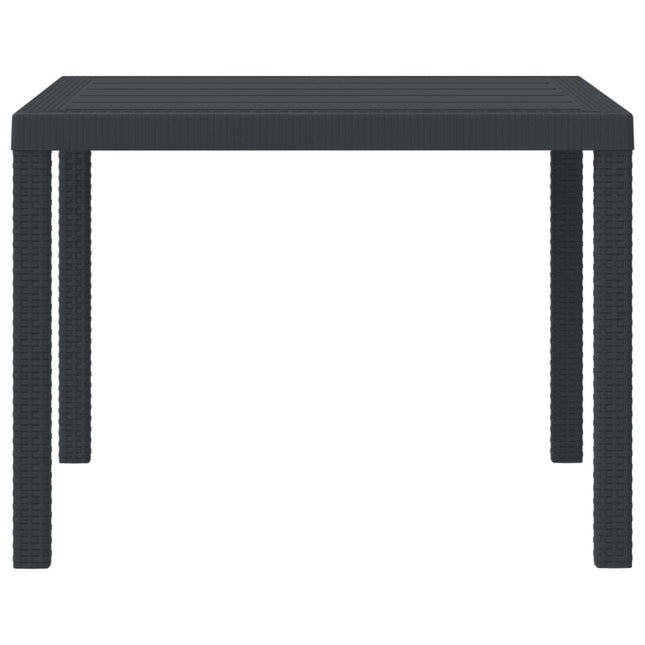 Havemøbel Bord Antracit 100 x 100 x 73 cm polyrattan