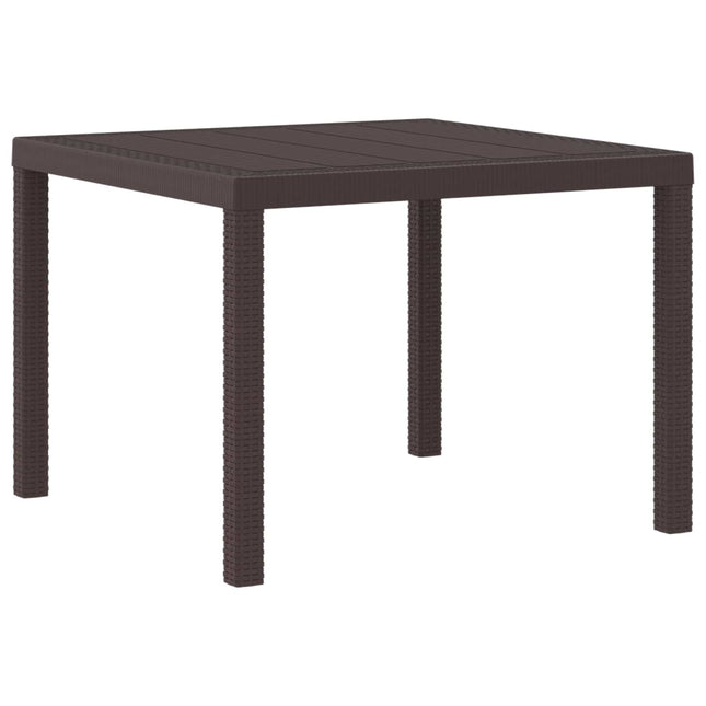 Havemøbel Bord Brun 100 x 100 x 73 cm polyrattan