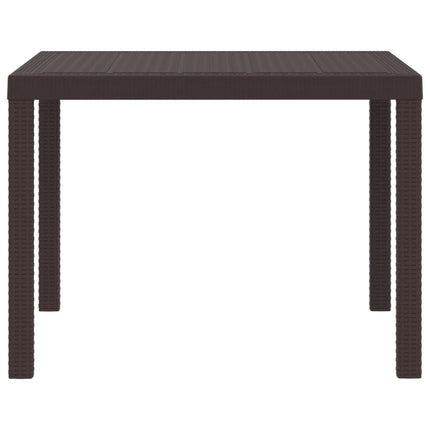 Havemøbel Bord Brun 100 x 100 x 73 cm polyrattan
