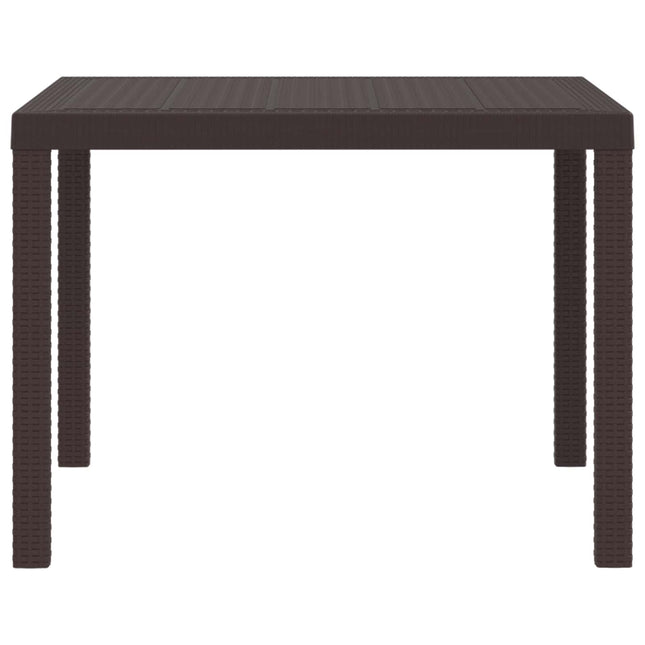 Havemøbel Bord Brun 100 x 100 x 73 cm polyrattan