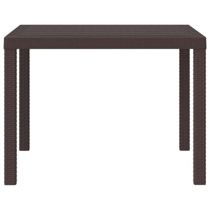 Havemøbel Bord Brun 100 x 100 x 73 cm polyrattan