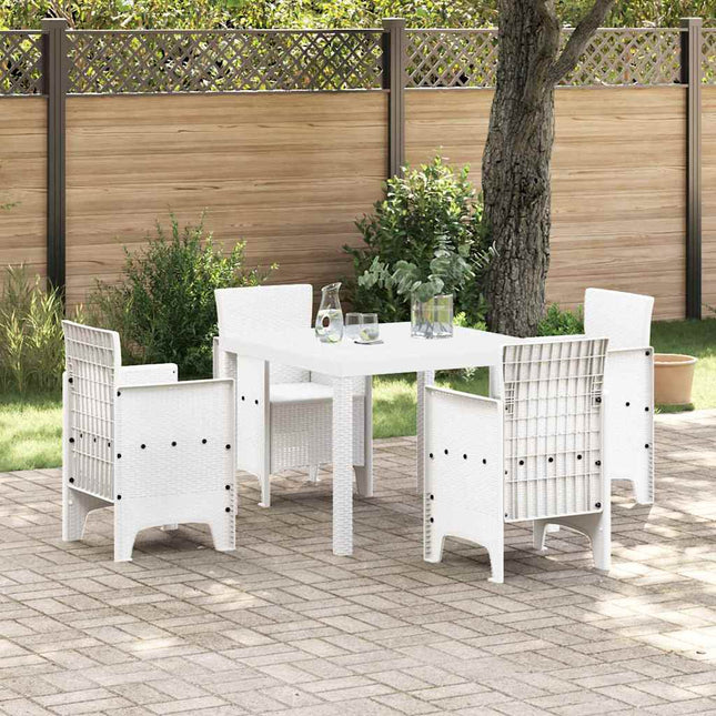 Havemøbel Bord Hvid 100 x 100 x 73 cm polyrattan