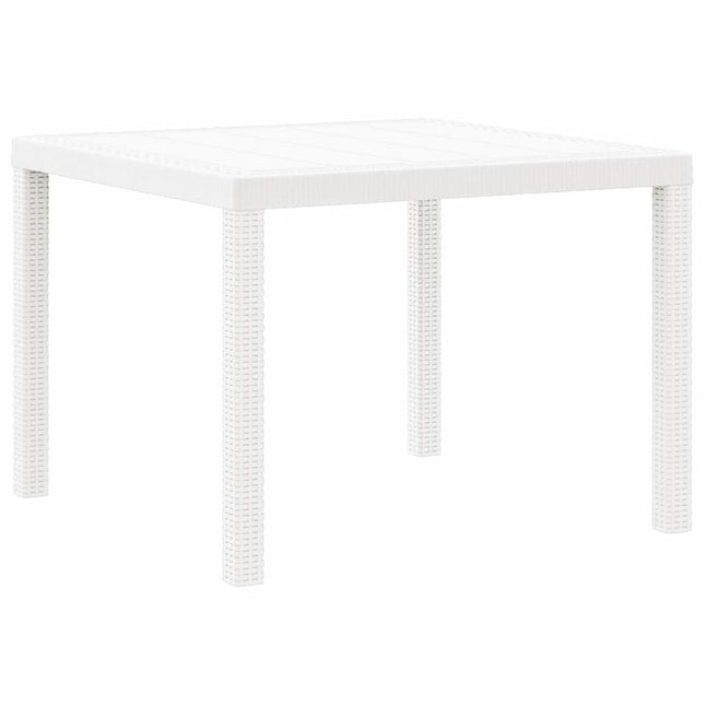 Havemøbel Bord Hvid 100 x 100 x 73 cm polyrattan