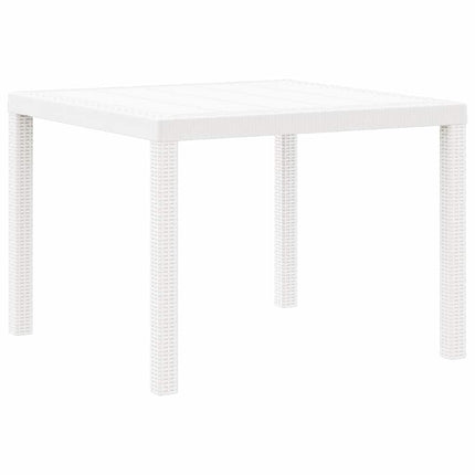Havemøbel Bord Hvid 100 x 100 x 73 cm polyrattan