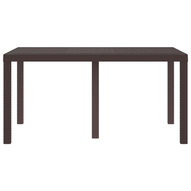 Havemøbel Bord Brun 150 x 100 x 73 cm polyrattan