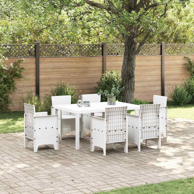 Havemøbel Bord Hvid 150 x 100 x 73 cm polyrattan