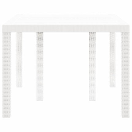 Havemøbel Bord Hvid 150 x 100 x 73 cm polyrattan