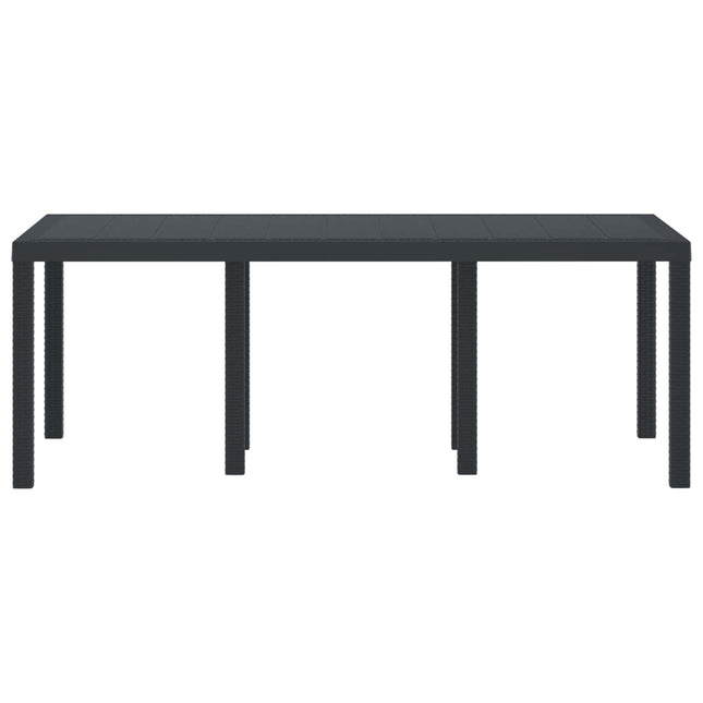 Havemøbel Bord Antracit 200 x 100 x 73 cm polyrattan